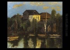 Landscape With Sailboat by Kumaji Aoyama