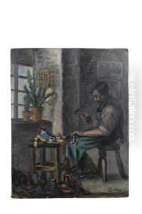Le Cordonnier by Maurycy Apfelbaum