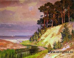 Backwater At The Sea by Jekabs Apinis