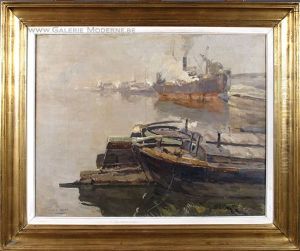 Vue Portuaire by Armand Adrien Marie Apol