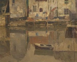 Bord De Canal Anime by Armand Adrien Marie Apol
