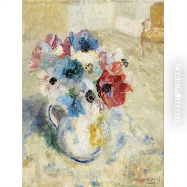A Flower Still Life With Anemones - view 1