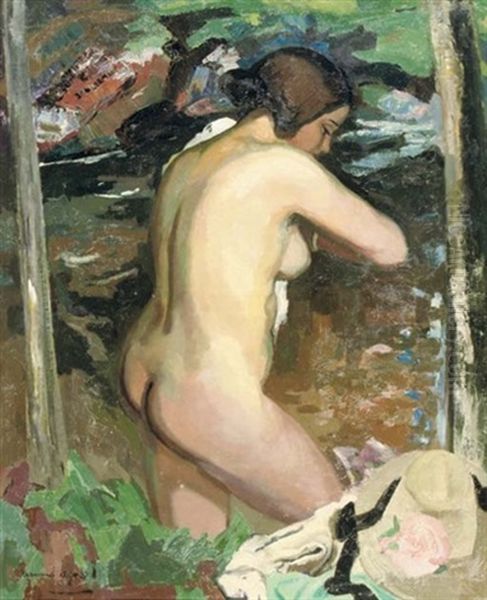 Baigneuse Profil - Bathing Nude In A Forest - view 1