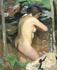 Baigneuse Profil - Bathing Nude In A Forest by Armand Adrien Marie Apol