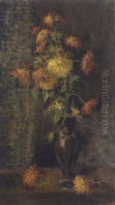 Dahlien In Vase by Armand Adrien Marie Apol