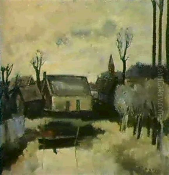 Pecheur Aux Abords D'un Village - view 1