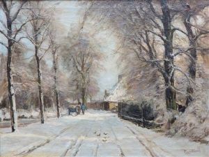 A Snowy Lane In The Hague A Snowy Lane In The Hague