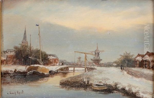 Un Canal En Hiver - view 1