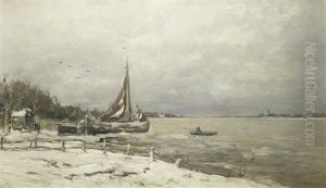 Winter Coastal Scene by Louis Apol