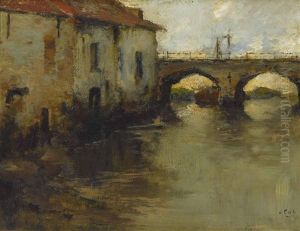 Kanal Mit Brucke Und Speichergebauden