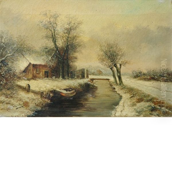 House In A Snowy Landscape - view 1