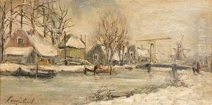 Maisons Sous La Neige by Louis Apol