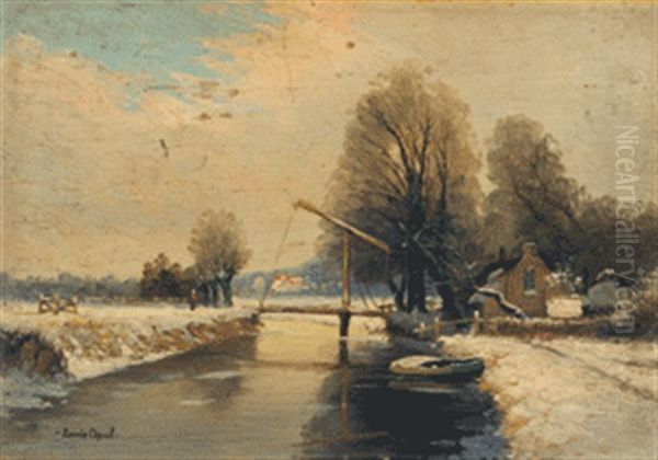 Winterliche Landschaft Am Kanal - view 1