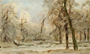 Snow-covered Forest by Louis Apol