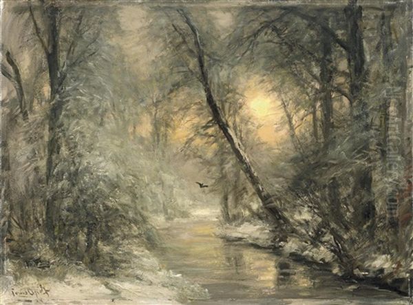 Bachlauf Im Winterwald - view 1