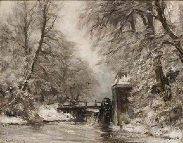 A View Of The Haagse Bos In Winter - view 1
