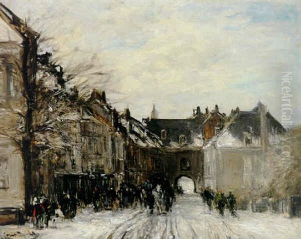 A View Of The Gevangenpoort, The Hague, In The Snow - view 1