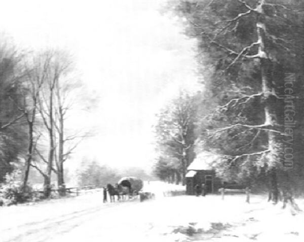 Route Animee En Lisere De Foret, L'hiver - view 1