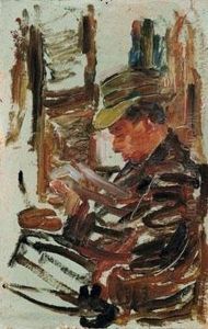 Uomo Che Legge by Ezechiele Acerbi