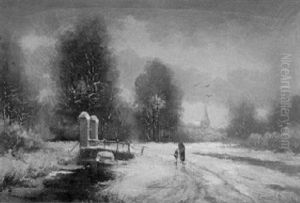 Winterabend by Louis Apol
