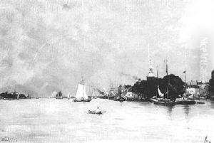 A View Of The Merwede Near Dordrecht