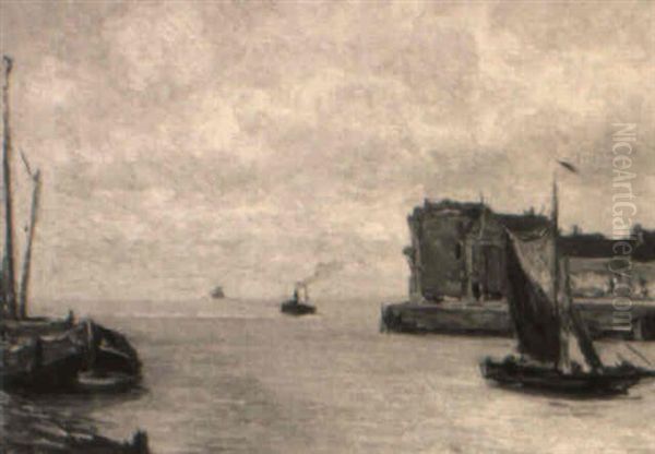 Shipping In The Harbour Of The Dutch Town Veere - view 1