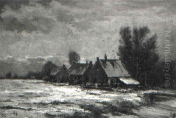 Hollandische Winterlandschaft Mit Bauernkaten - view 1