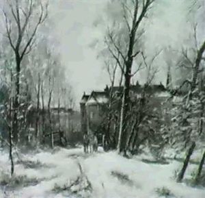 Winter In Der Vorstadt by Louis Apol