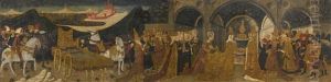The Meeting Of Solomon And The Queen Of Sheba by Apollonio di Giovanni