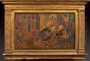 Tarquin Le Superbe Chasse De Rome by Apollonio di Giovanni