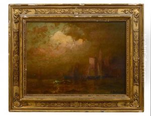 Sunset Over The Harbor by Charles P. Appel