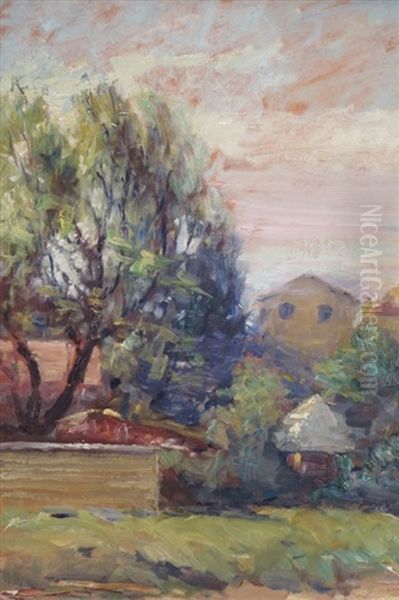 Waterside Town With Anglers - view 1