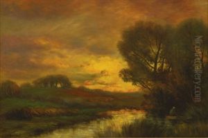 Sunset Over A River by Charles P. Appel