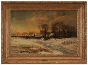 Winter Landscape With Farm by Charles P. Appel