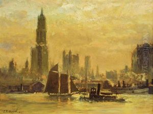 Skyline Across Harbor by Charles P. Appel