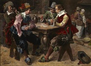 A Game Of Cards by George Appert