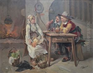 Scene Galante A La Cuisine by George Appert