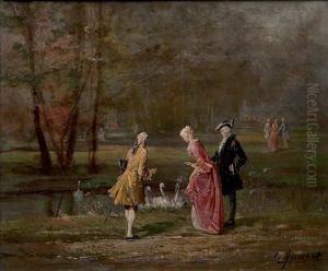 Scene De Parc by George Appert