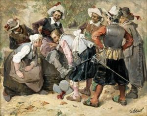 Scene De Mousquetaires by George Appert