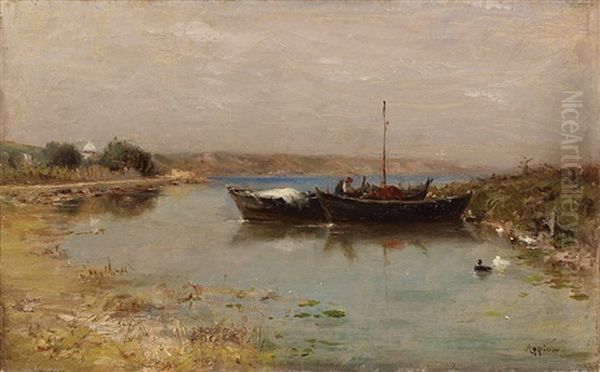 Barques Sur La Riviere - view 1