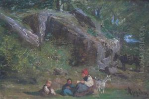 Le Repos En Sous Bois by Adolphe Appian