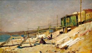 Vue Des Martigues by Adolphe Appian
