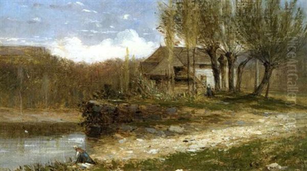 Les Bords Sur Seran, Maison Et Lavandieres - view 1
