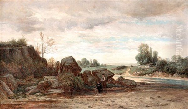 Enfants Au Bord De La Riviere - view 1