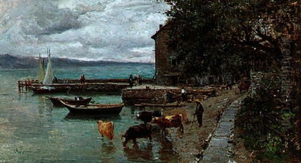Le Lac De Geneve-le Bouveret - view 1