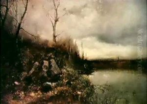 L'etang Aux Trois Pierres by Adolphe Appian
