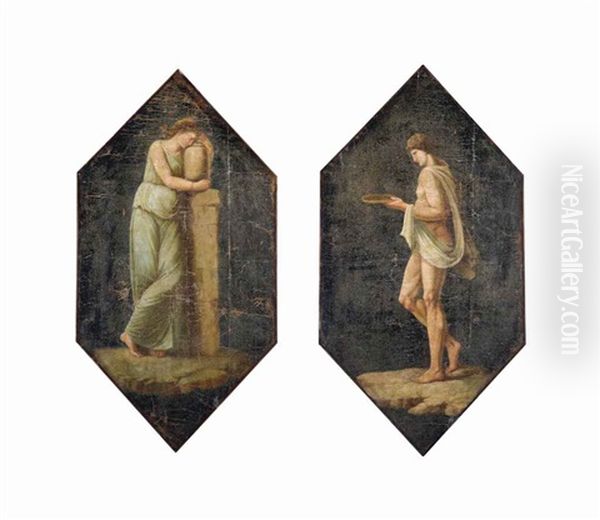 A Vestal And A Classical Figure (pair) - view 1