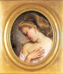 Jeune Fille Au Papillon by Eduard d' April