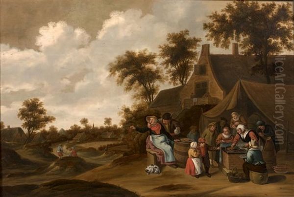 Le Gouter Des Enfants Devant L'auberge - view 1