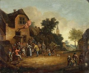 Dorffest Vor Der Taverne by Thomas Van Apshoven